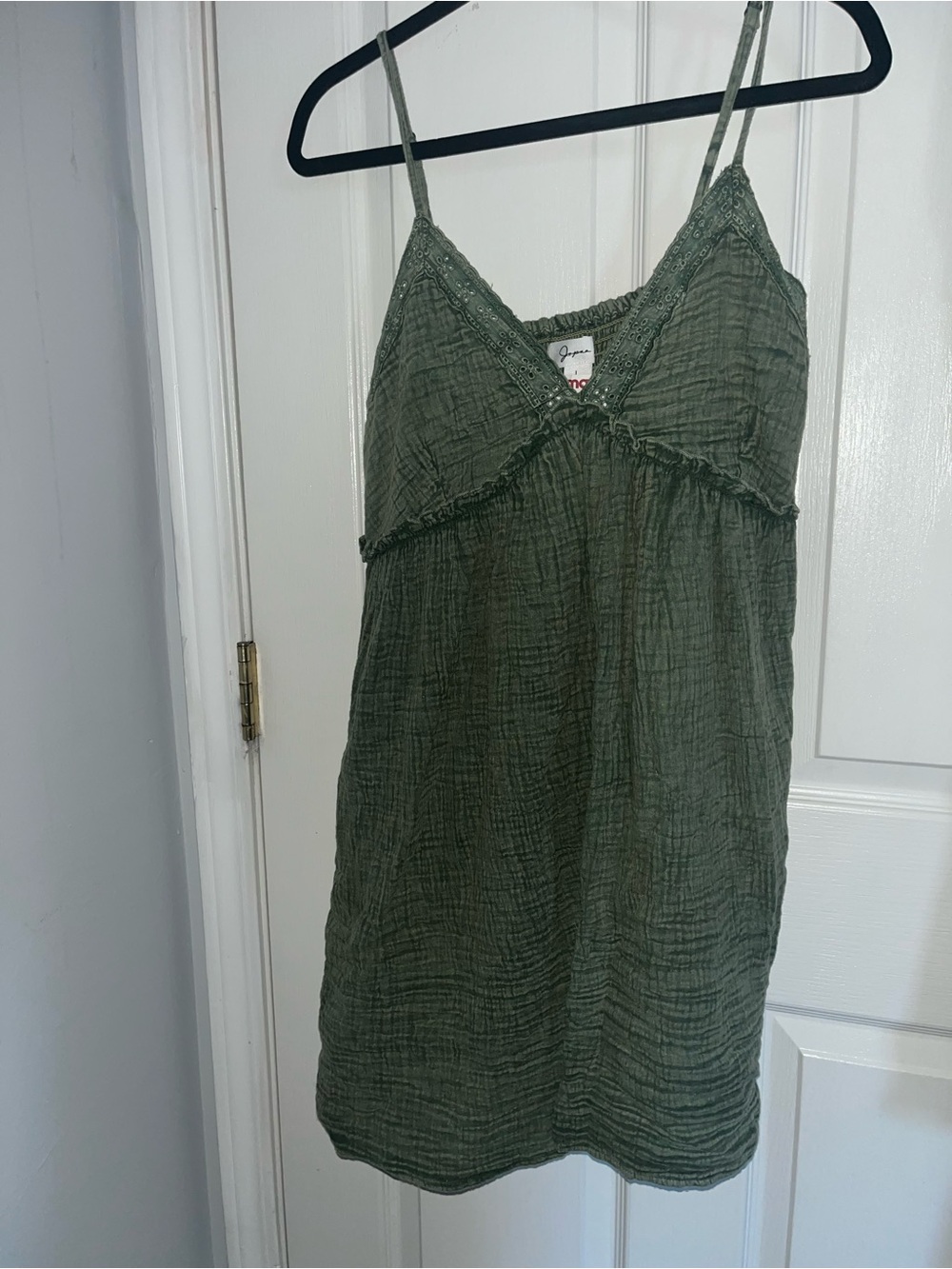 Jopna Green Eyelet Cotton Sundress - Sage Green - Picture 2 of 5
